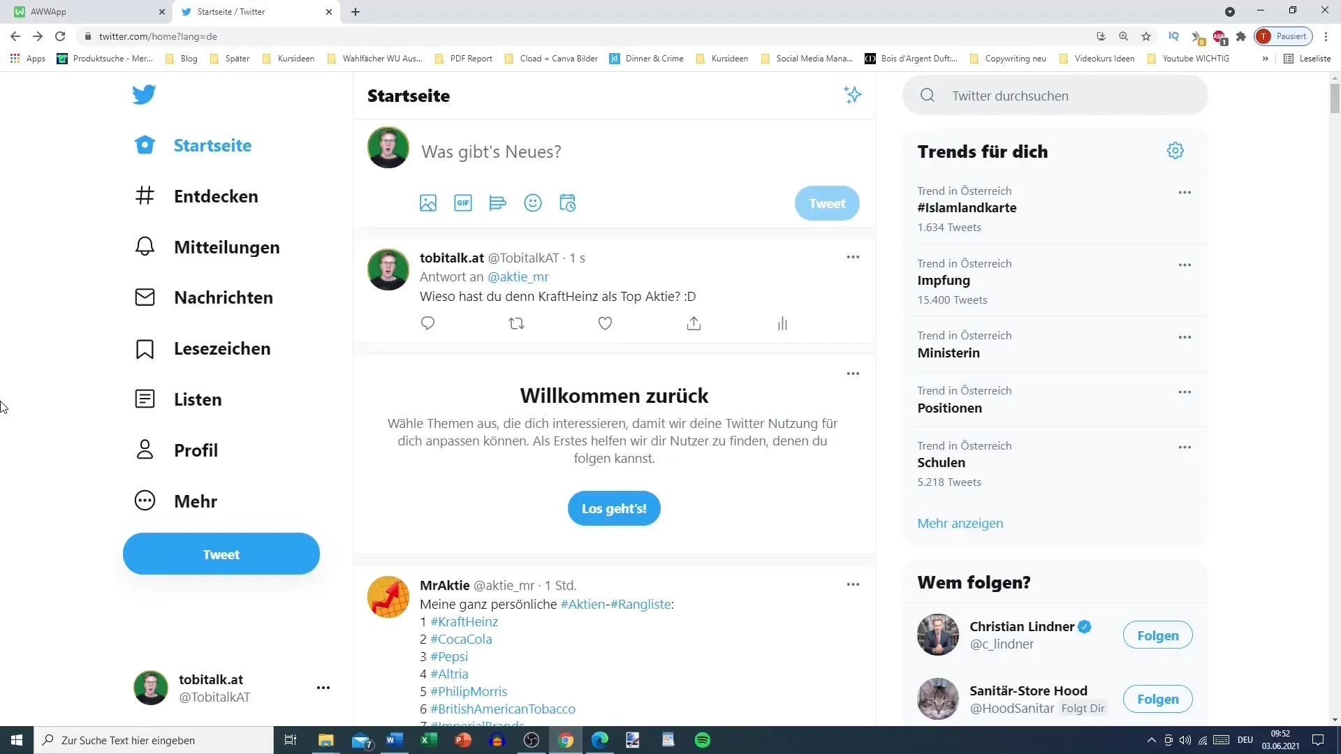 Instruções: Como é que o Twitter funciona?