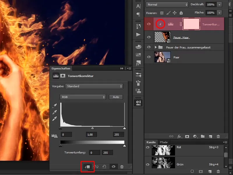 Photoshop Composing - Feu et Glace - Partie 07 : Placer un vrai feu dans l'image