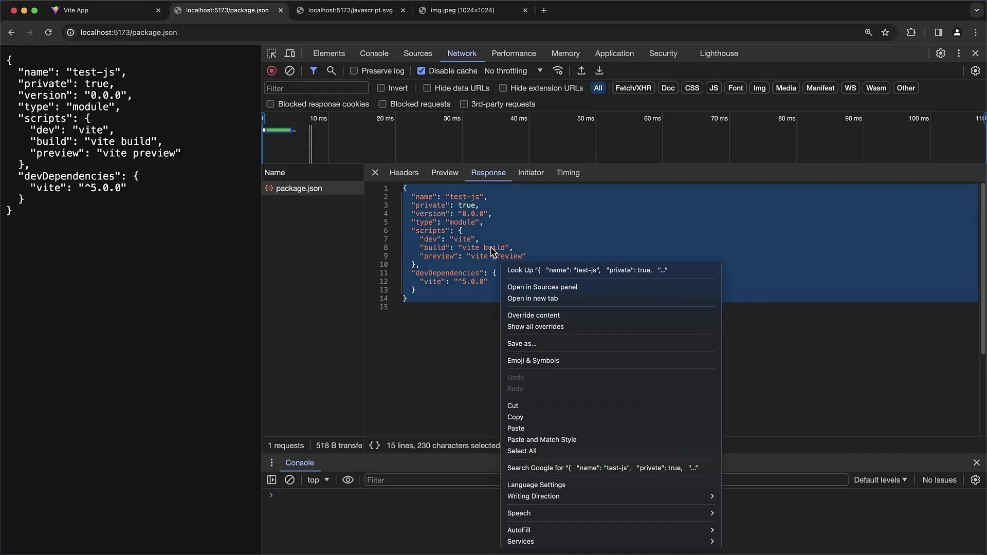 Ralentissement du réseau et analyse des en-têtes dans les outils de développement de Chrome