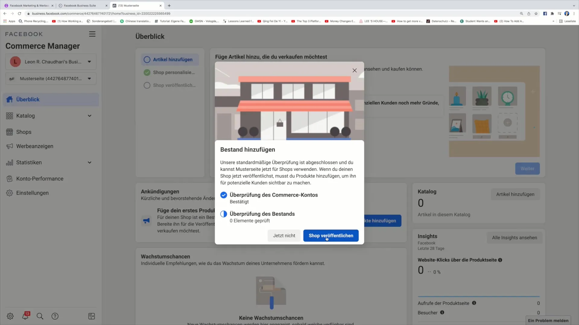 Korak za korakom navodila za odprtje trgovine na Facebooku