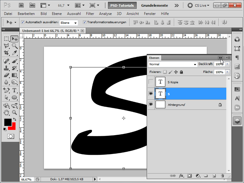 Criar texto em plástico - Cinco variantes diferentes