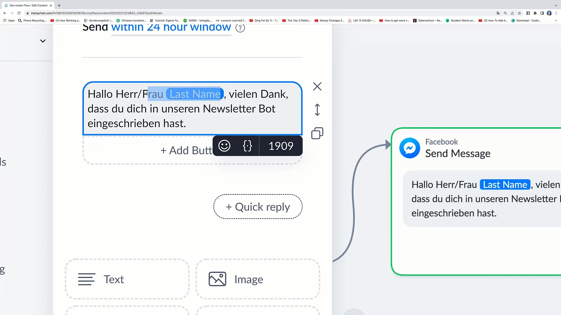 Implementing personalizations in Flow messages successfully