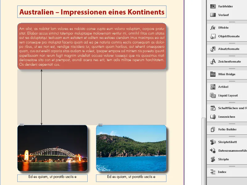 Das Lücken-Werkzeug in InDesign