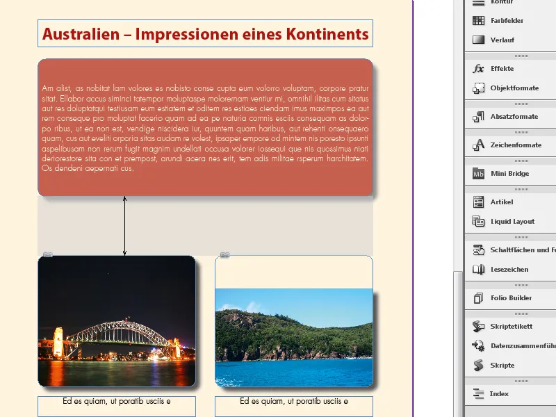 Das Lücken-Werkzeug in InDesign