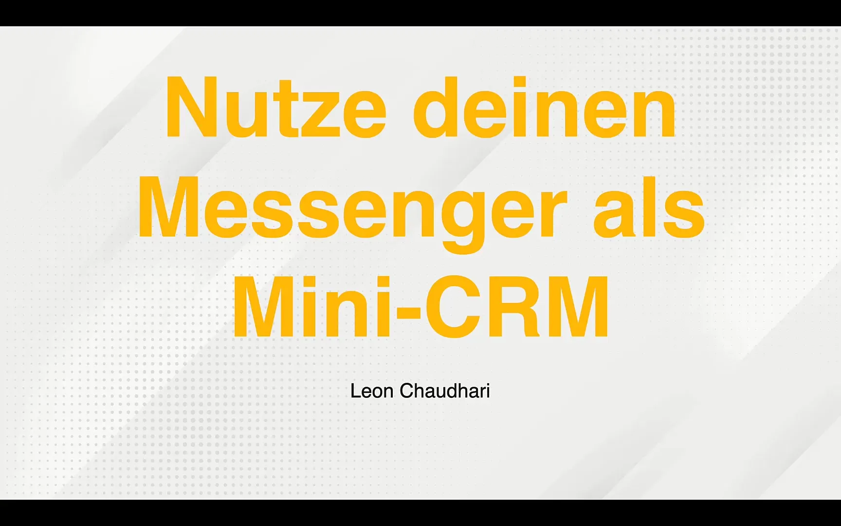 Facebook Marketing: This is how you use your messenger as a mini-CRM