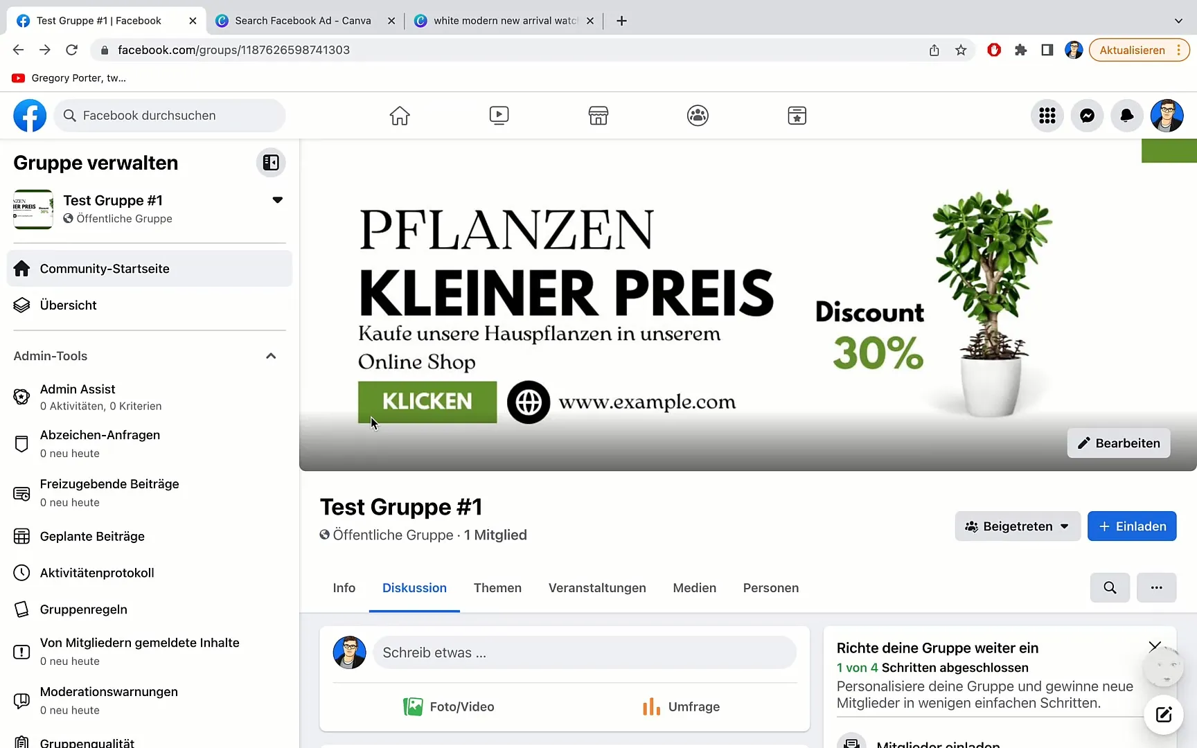 Effective adding of descriptions to Facebook groups Effective addition of descriptions to Facebook groups