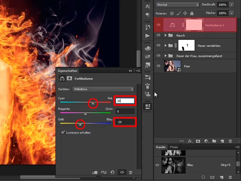 Photoshop-Composing - Api dan Es - Bagian 08: Di mana ada api, di situ ada asap