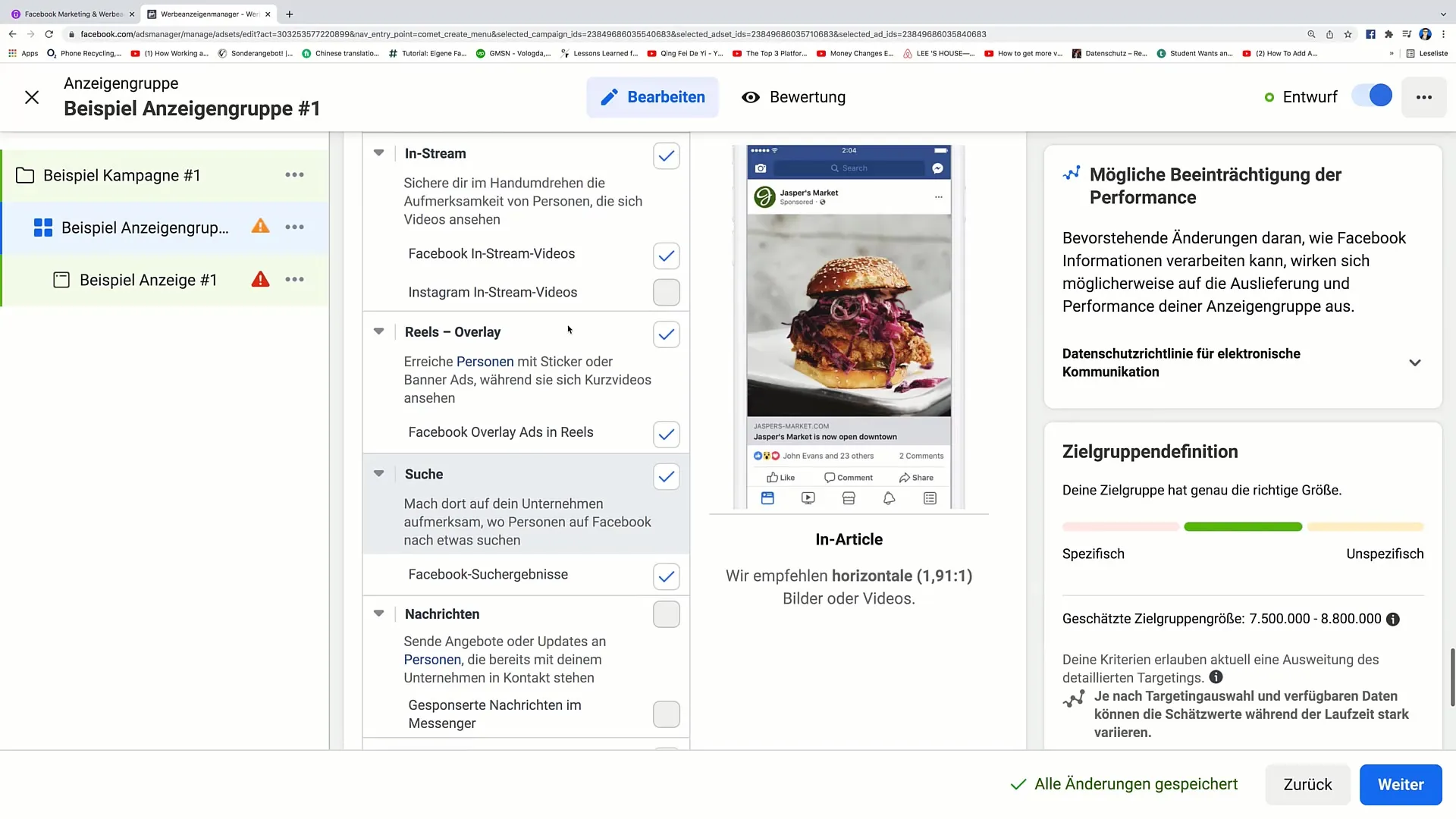 Facebook marketingas: Nustatyti optimalius skelbimų vietos