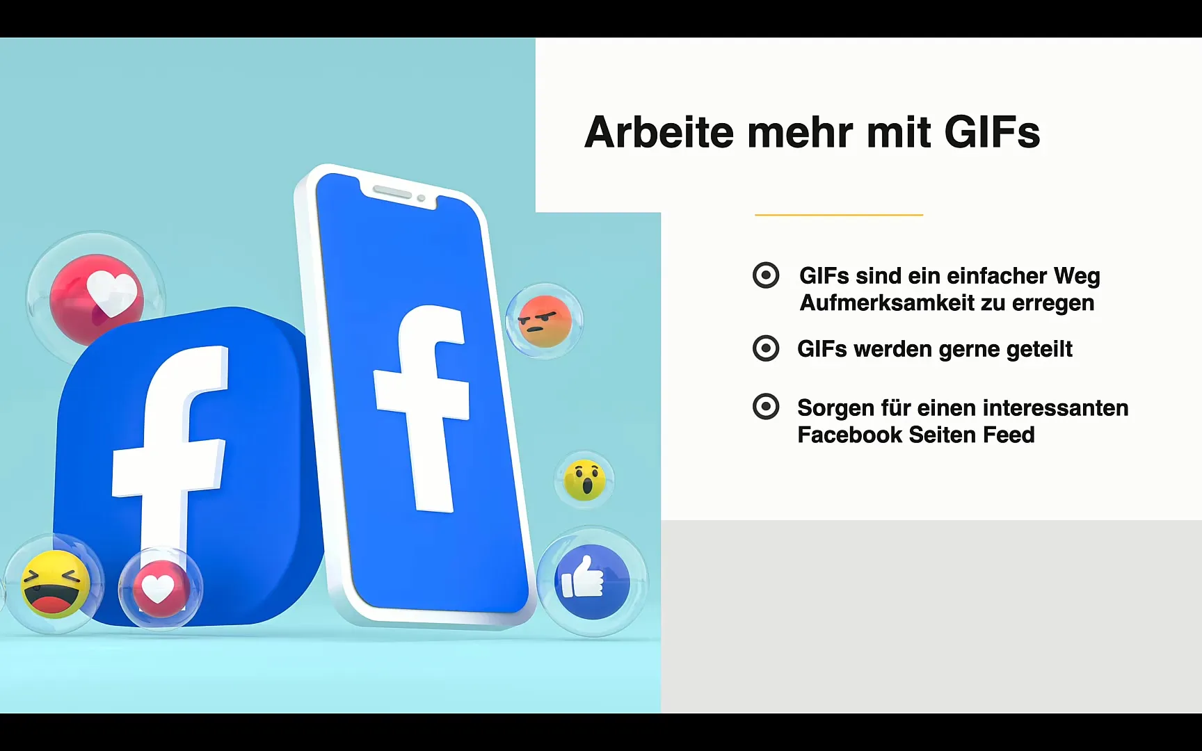 Facebook marketing: Using GIFs for increased interaction.