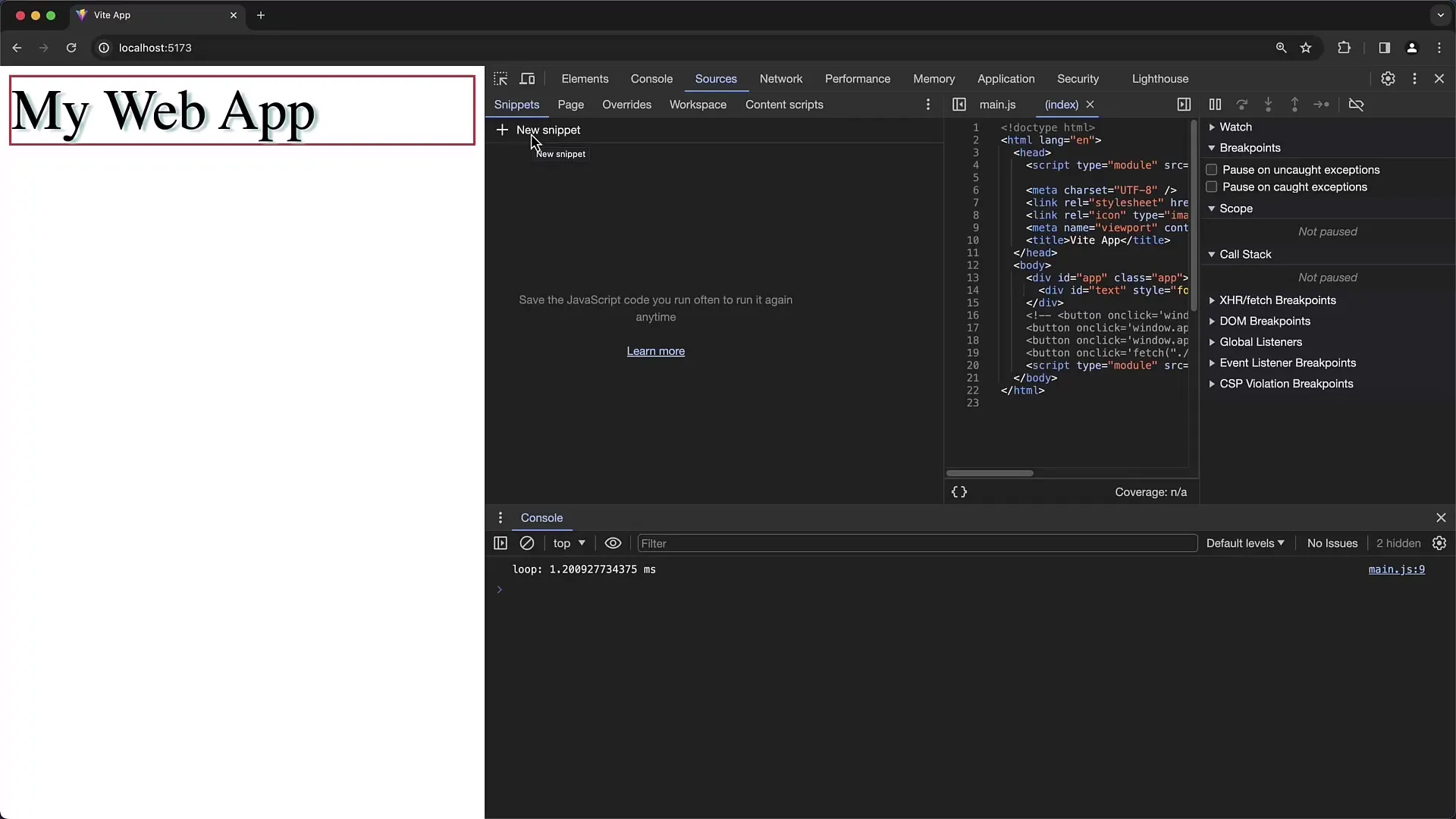 Chrome Developer Tools: Nøkkelen til Snippets og tidsmåling