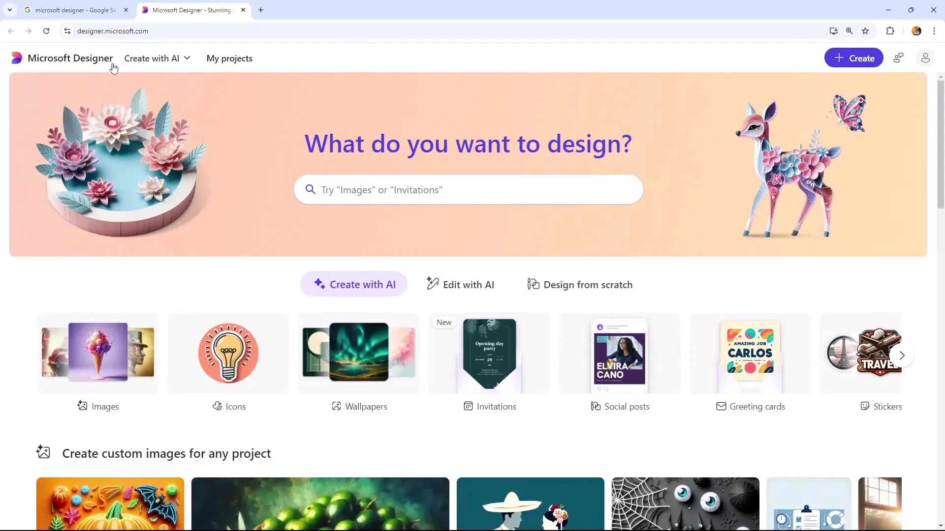 Microsoft Designer: Objevte kreativní možnosti designu podporované umělou inteligencí