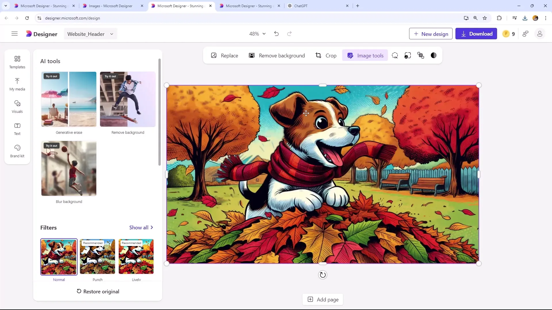 Microsoft Designer: Crear imágenes para blogs con IA