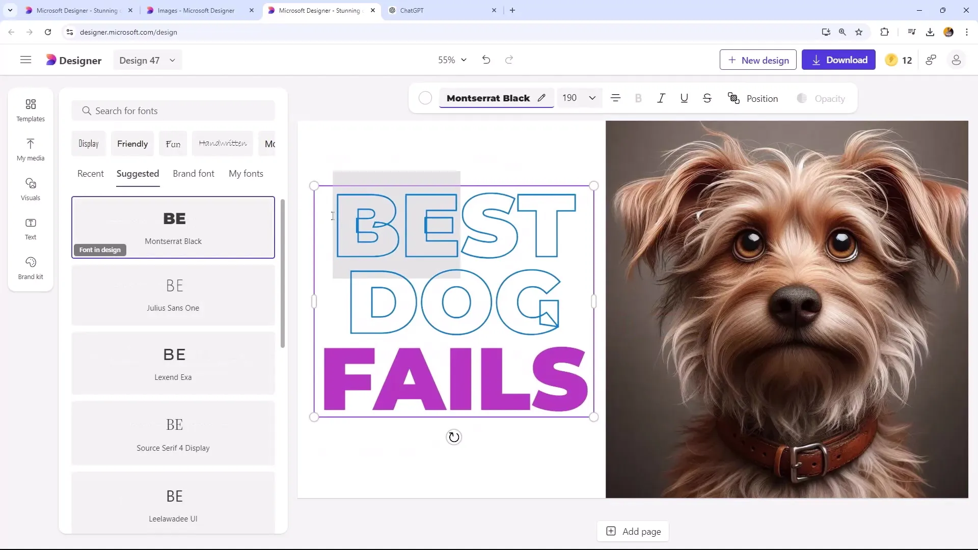 Effektive Erstellung von YouTube-Thumbnails mit Microsoft Designer