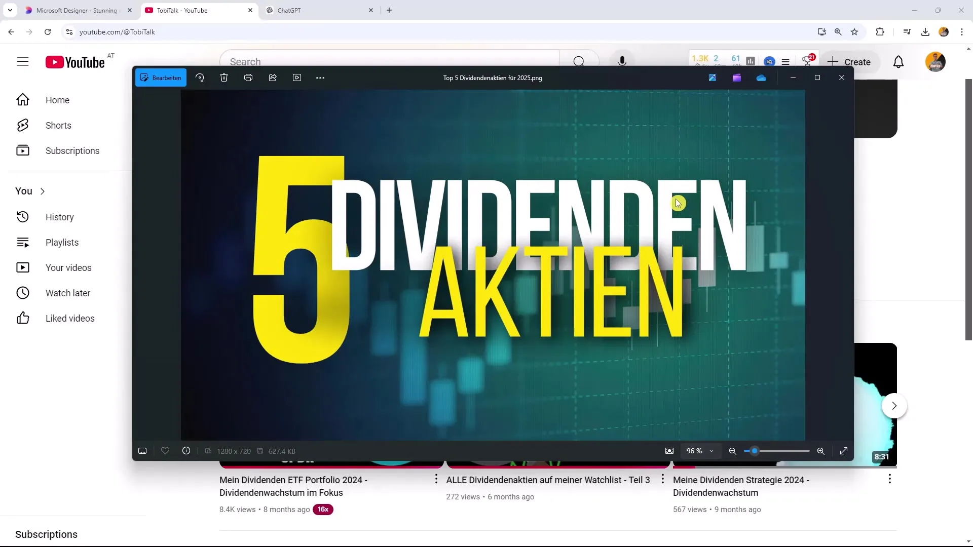 Effektivt skapande av YouTube-thumbnails med Microsoft Designer