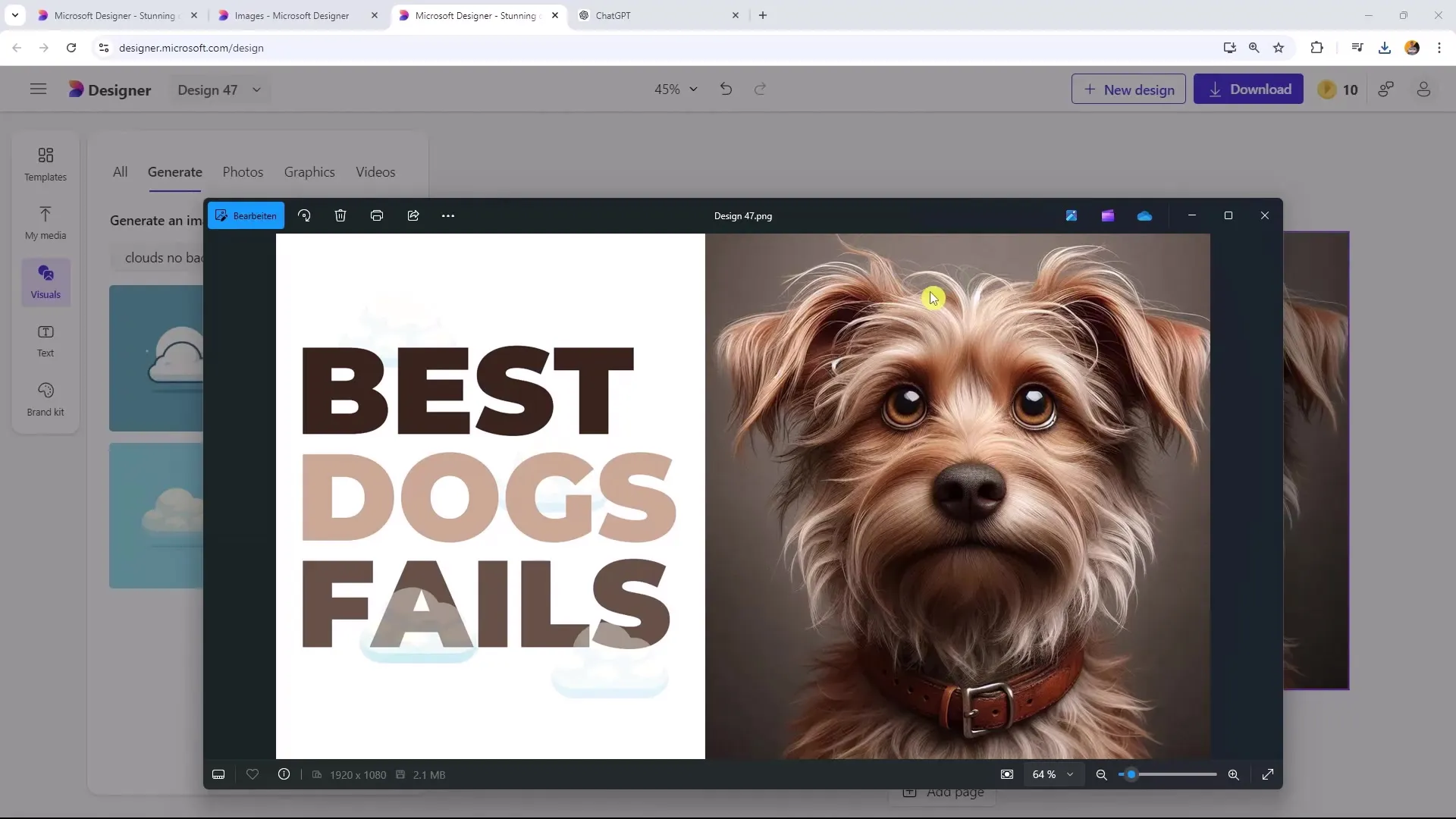 Création efficace de miniatures YouTube avec Microsoft Designer