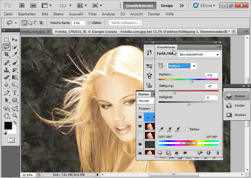 Nouvelles fonctionnalités dans Photoshop CS5 : amélioration des bords et masques intelligents