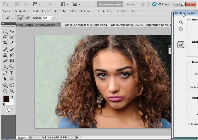 Nouvelles fonctionnalités dans Photoshop CS5 : Amélioration des bords et masques intelligents