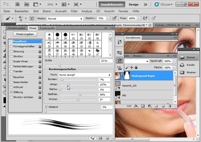 Nouvelles fonctionnalités dans Photoshop CS5: amélioration des bordures et masques intelligents