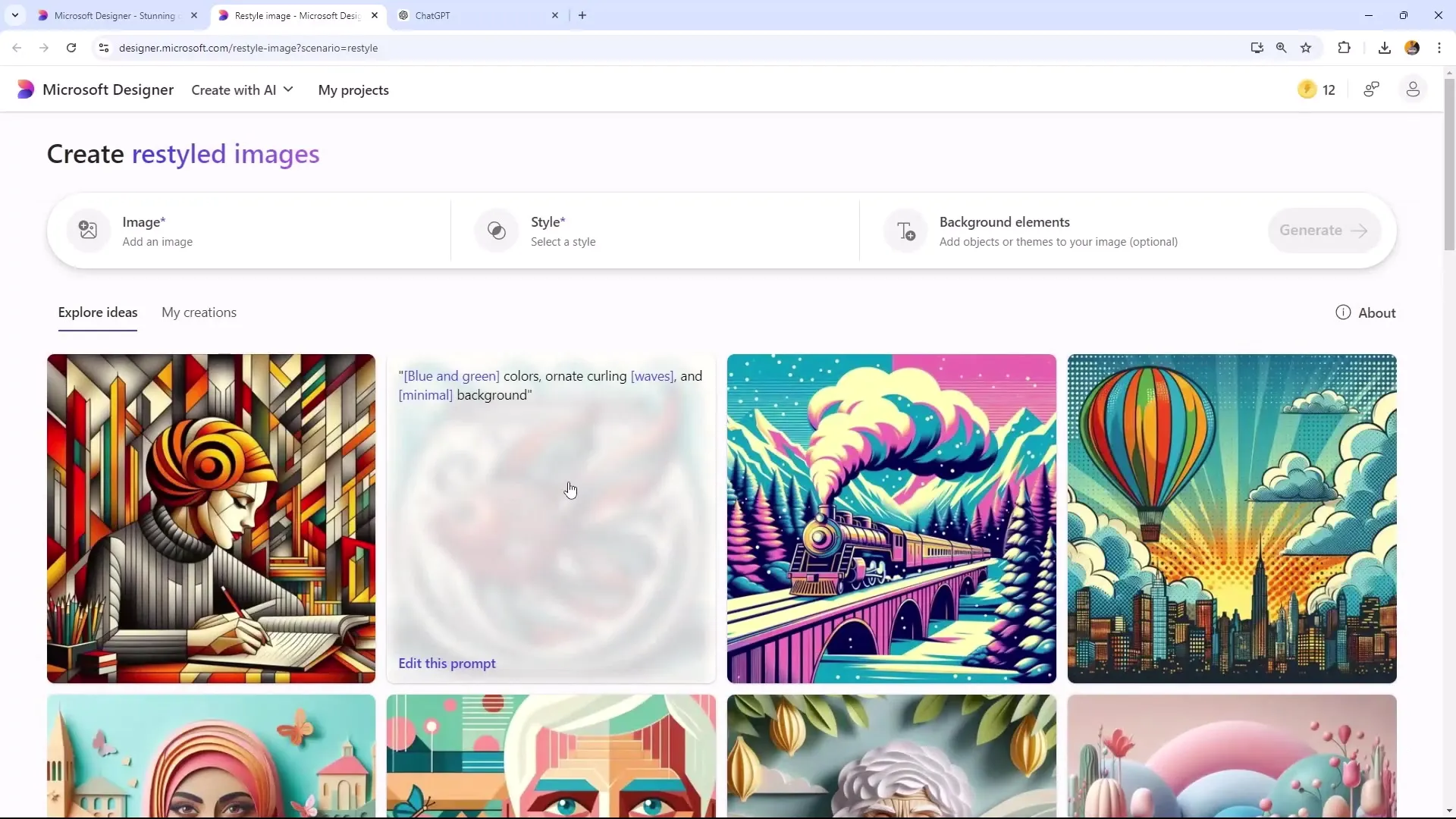 Bilder kreativ neu gestalten mit Microsoft Designer