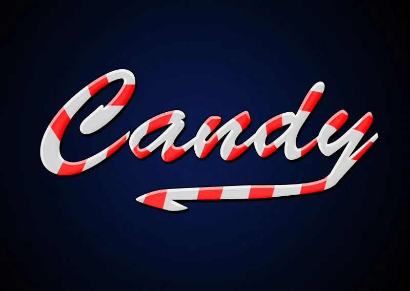 Candy effect classic and illustrative