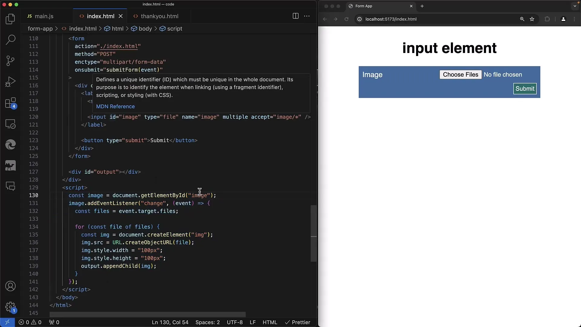 Dateiupload und Vorschau mit JavaScript