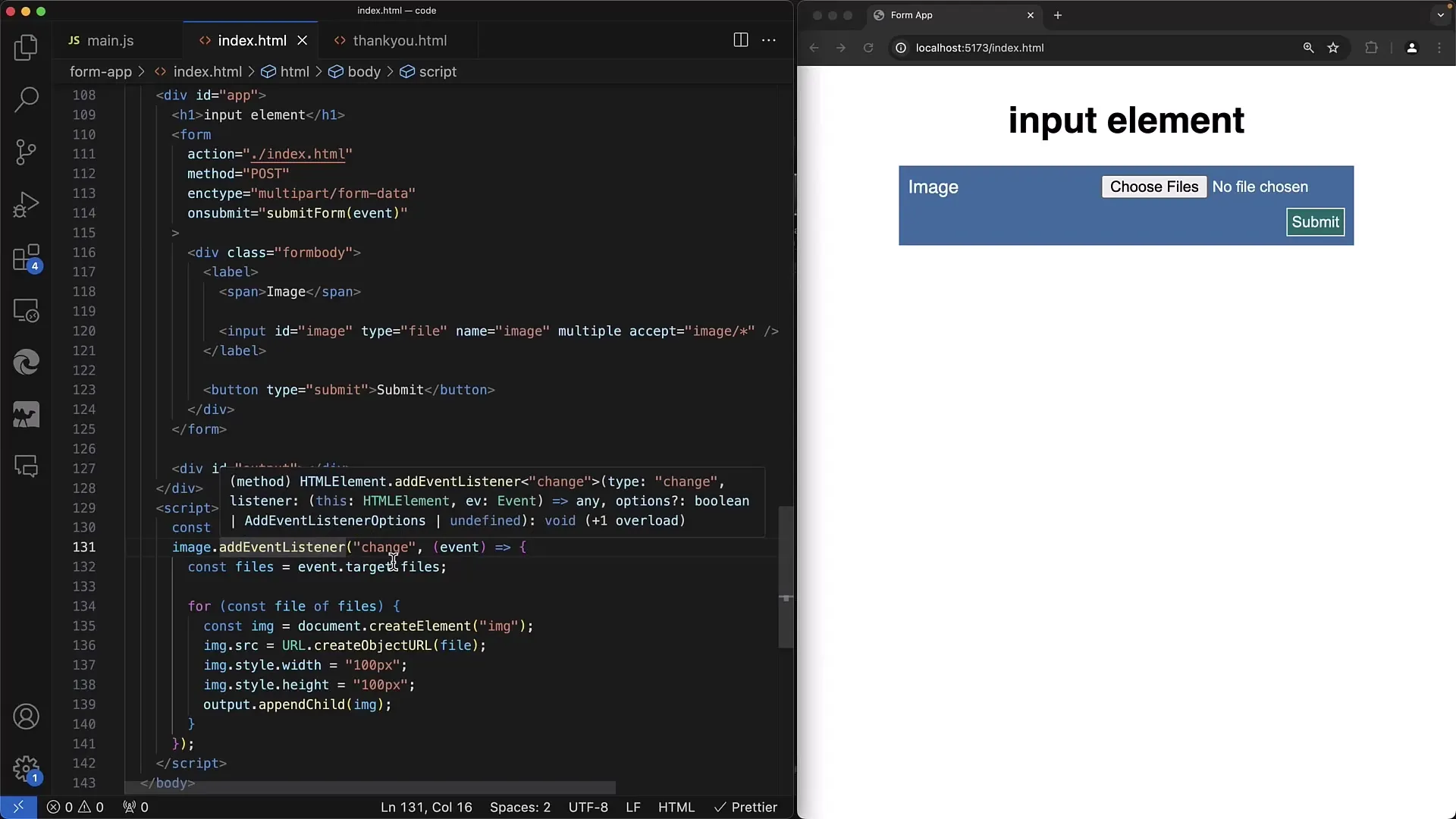 Dateiupload und Vorschau mit JavaScript