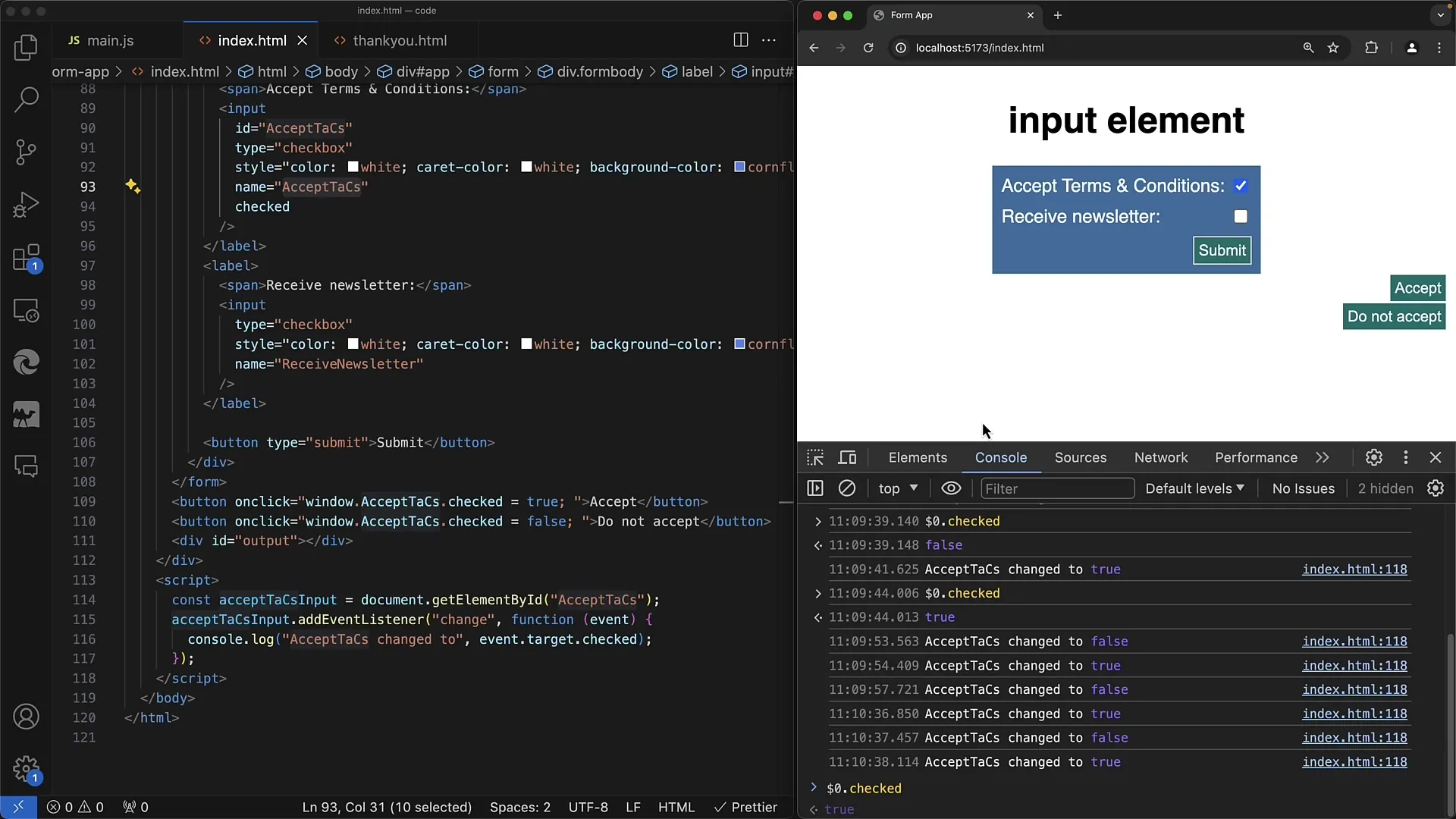 Использование флажков в JavaScript эффективным образом