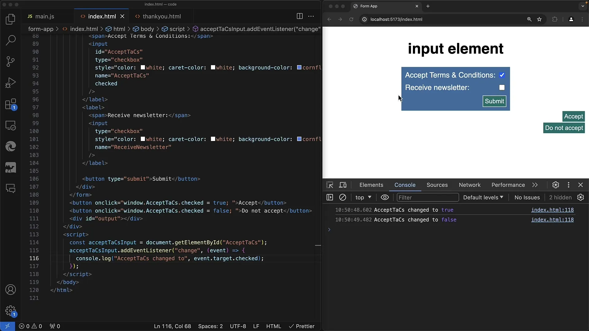 Checkboxen in JavaScript effektiv verwenden