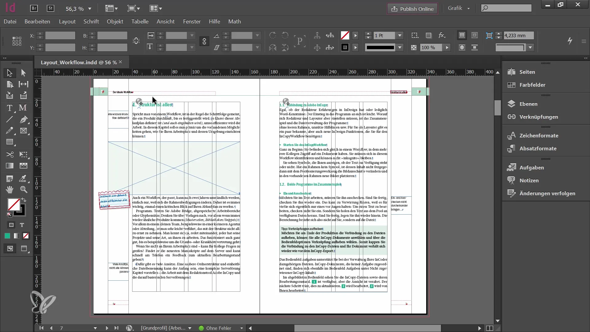 Export eficient al documentelor InDesign în Adobe InCopy CC