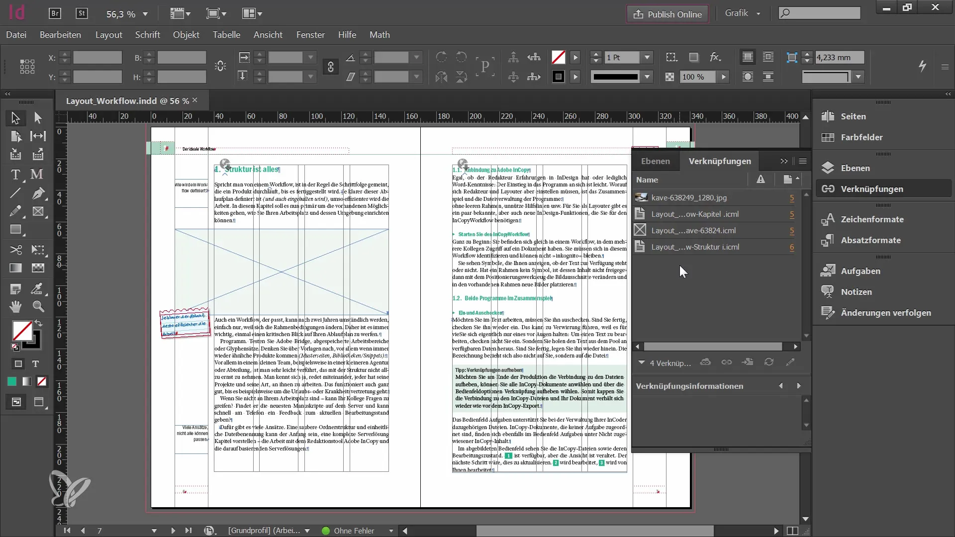 Export eficient al documentelor din InDesign în Adobe InCopy CC