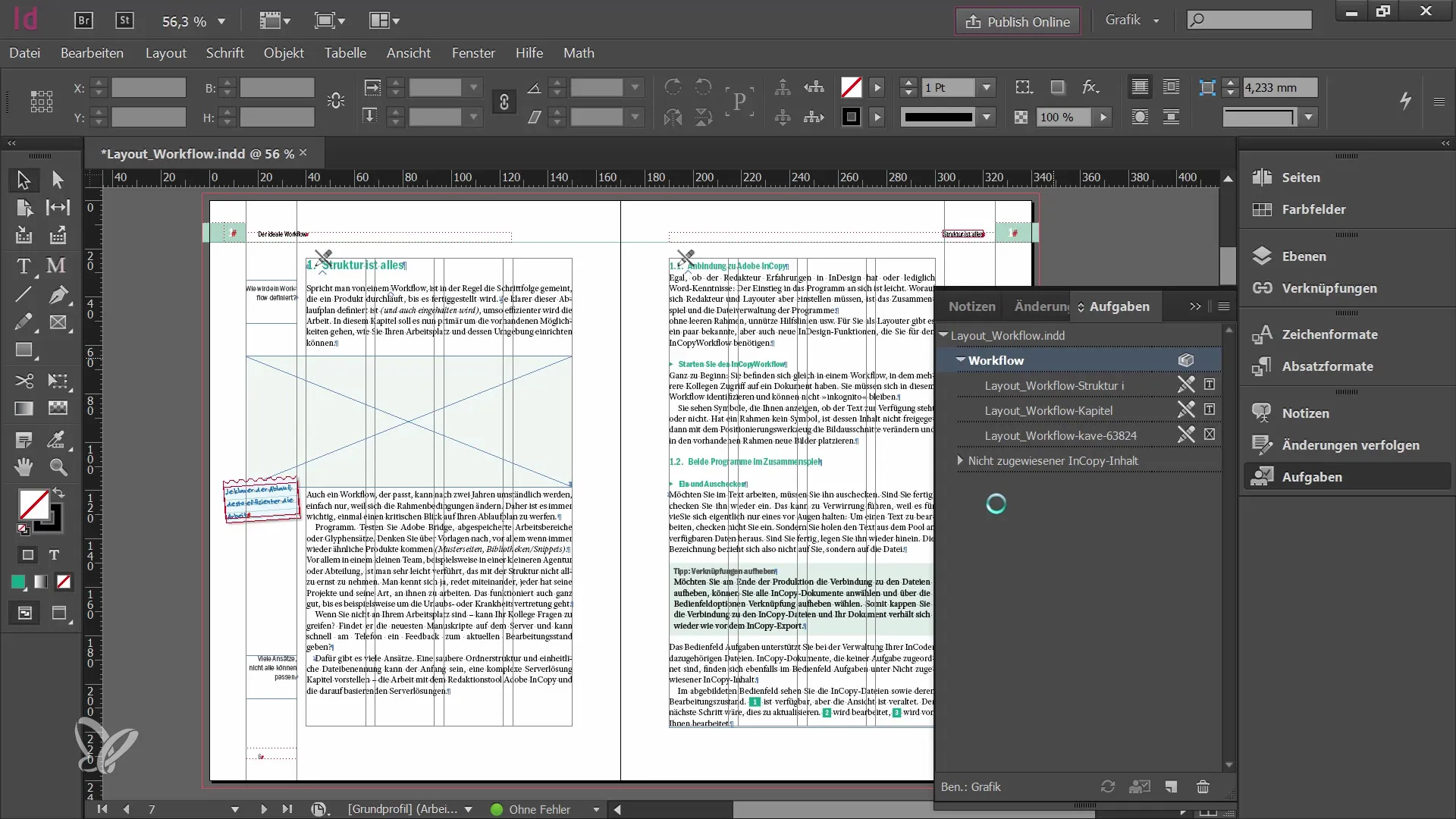 Effizientes Aufgabenmanagement in Adobe InCopy