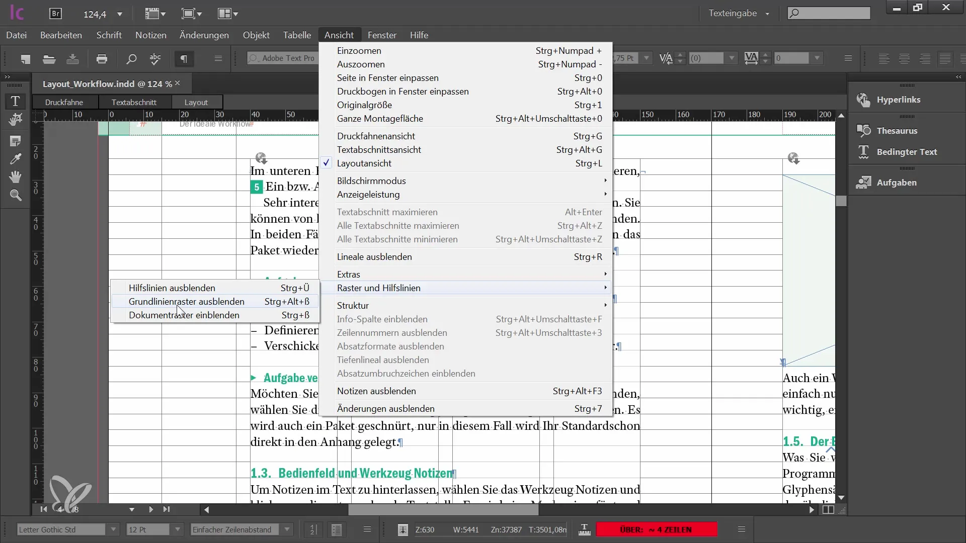 Vistas y herramientas en Adobe InCopy CC para redactores