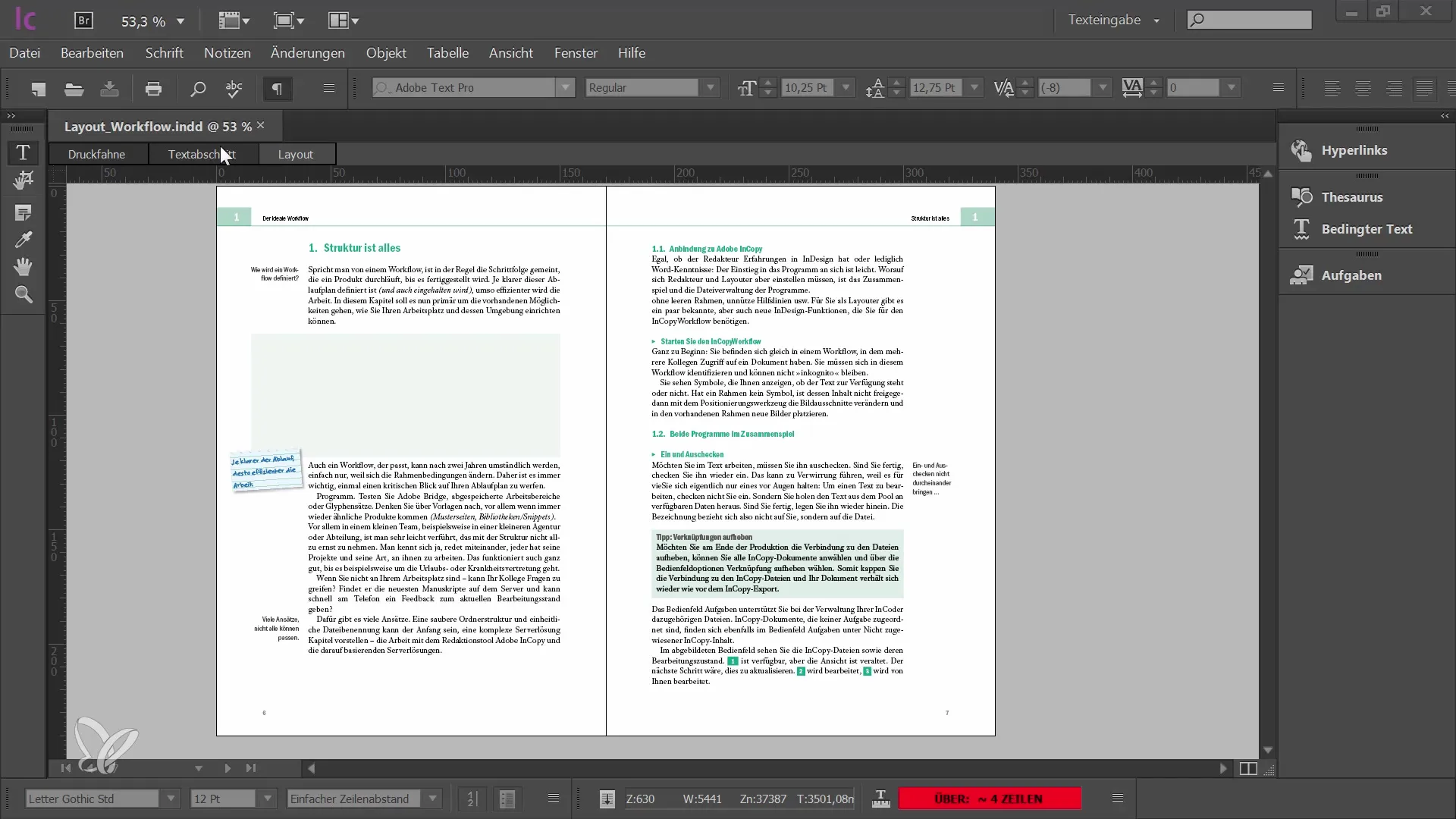 Funciones y herramientas en Adobe InCopy CC para editores