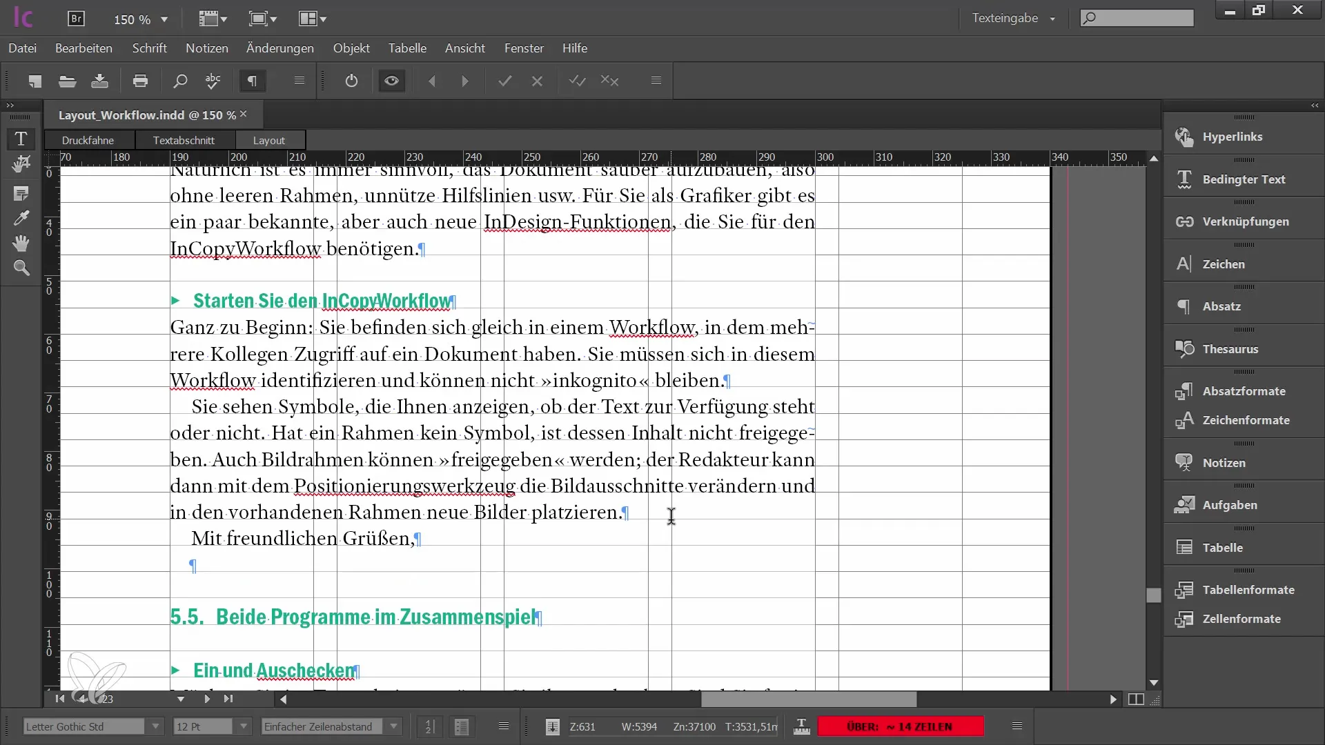 Popolna navodila za nastavitve v Adobe InCopy CC za urednike