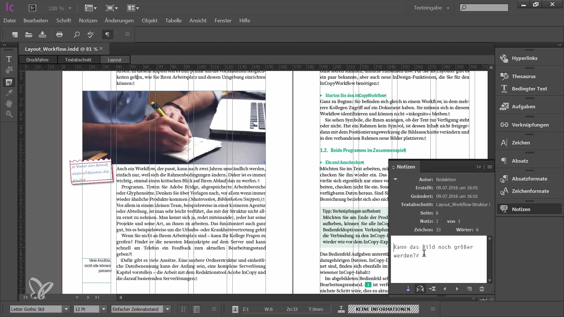 Ефективни бележки в Adobe InCopy CC за редактори