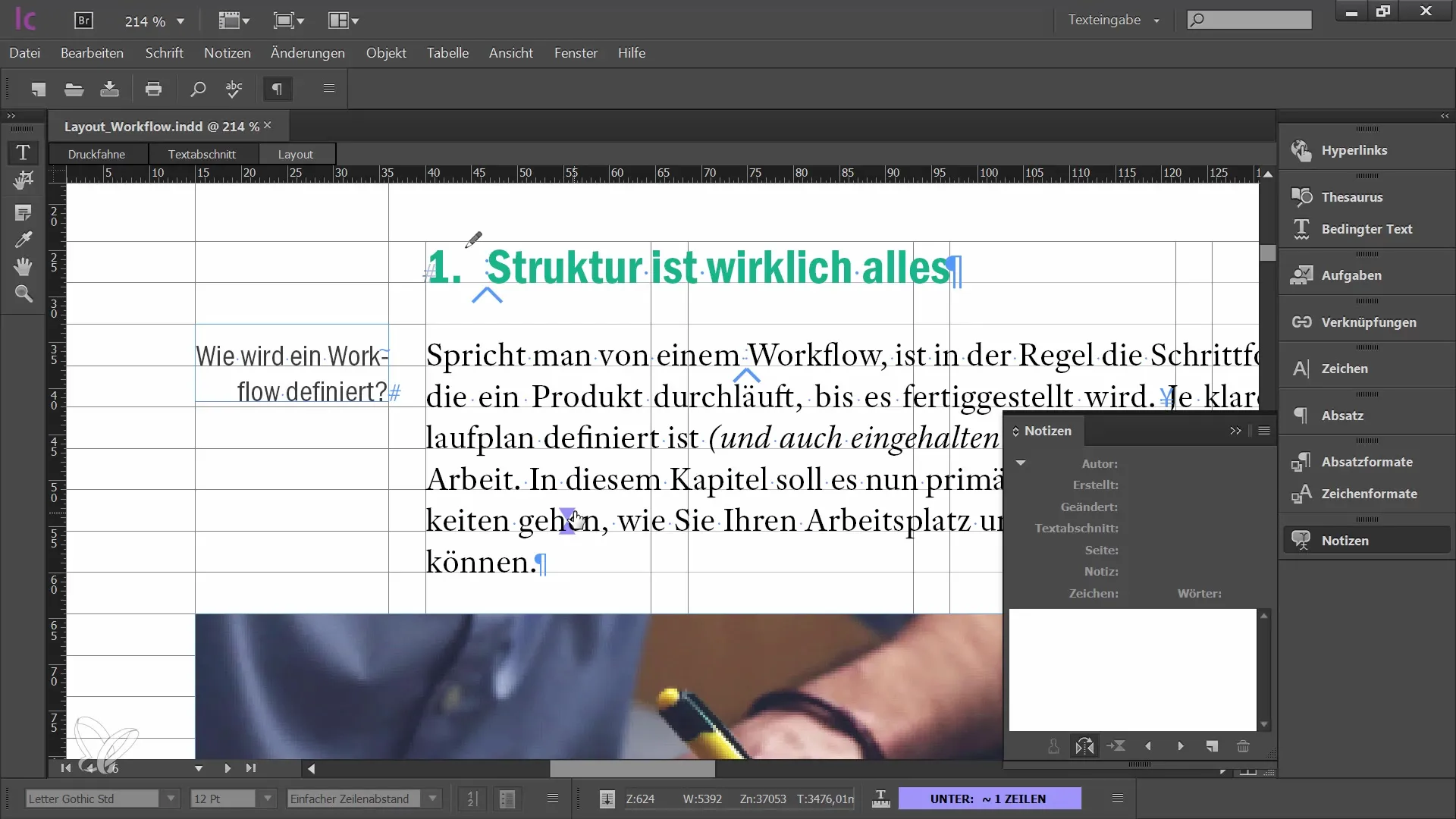 Effektive Notizen in Adobe InCopy CC für Redakteure