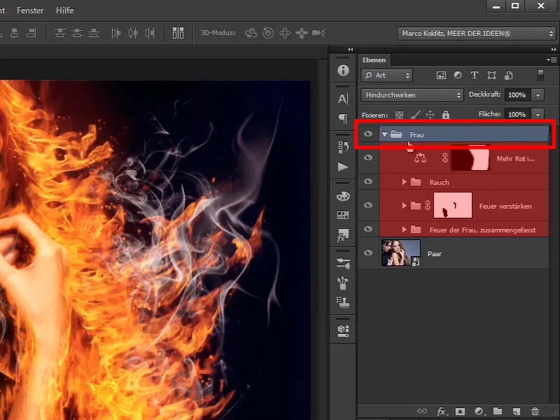 Menggabungkan Photoshop - Api dan Es - Bagian 09: Tampilan beku sang pria