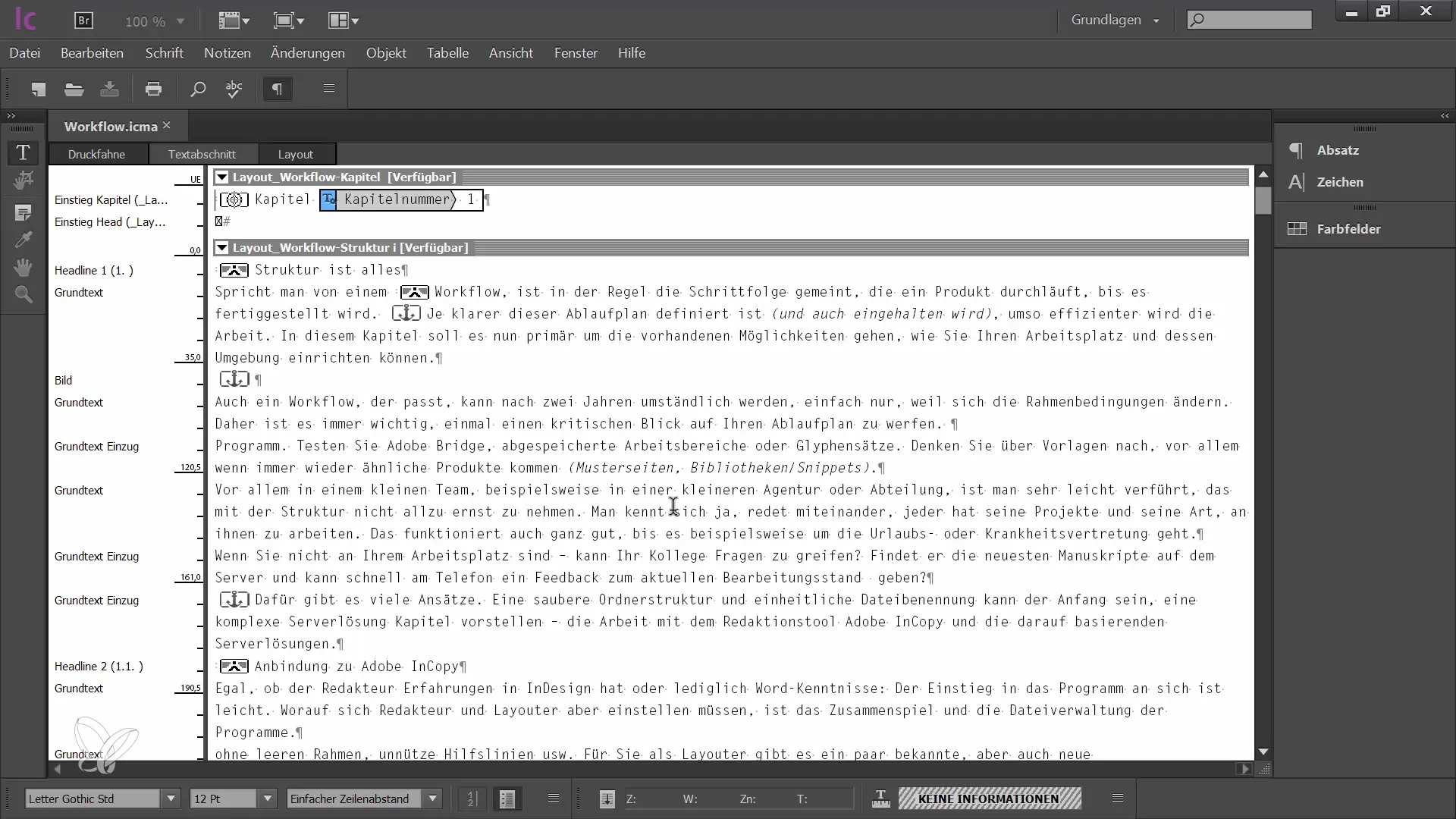 Efficiënte tekstbewerking in Adobe InCopy CC voor redacteuren