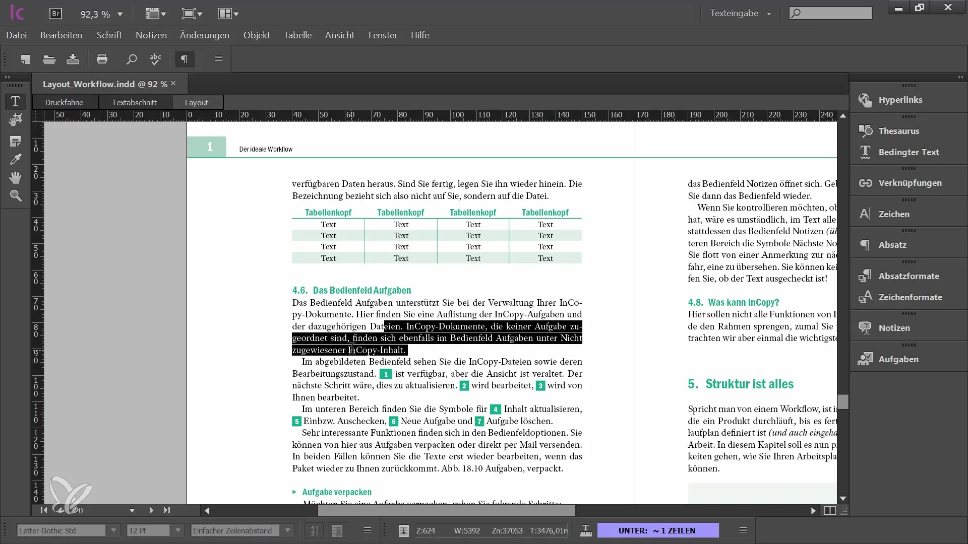 Editarea eficientă a tabelelor în Adobe InCopy CC - Un tutorial cuprinzător