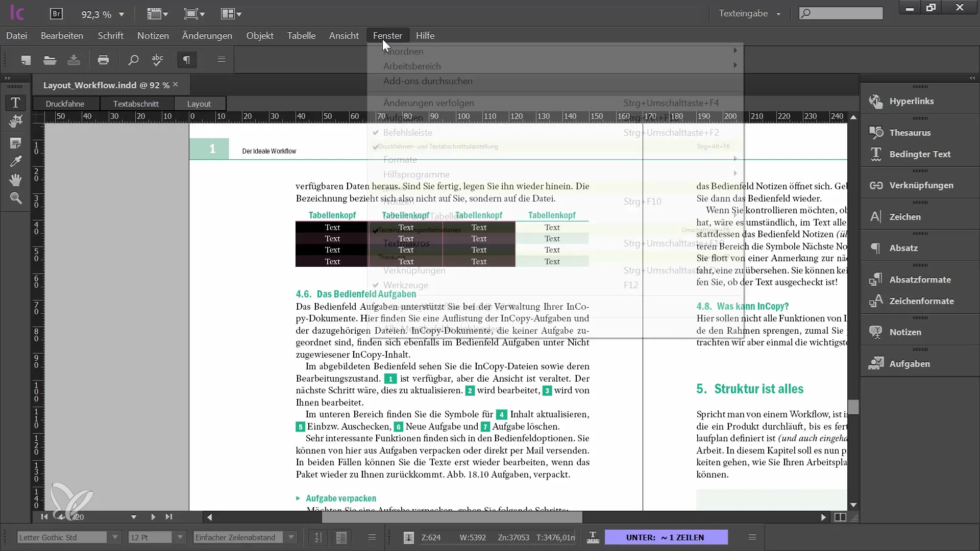 Editarea eficientă a tabelelor în Adobe InCopy CC - Un tutorial cuprinzător