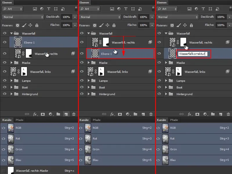 Photoshop-sammensetning - Havets orakel - Del 09: Optimalisere fossefall og tilpasse havoverflaten