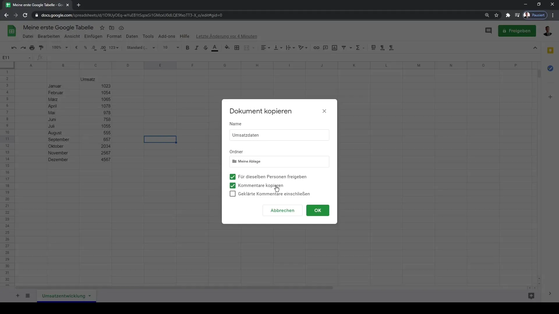 Gestion efficace des documents Google Sheets