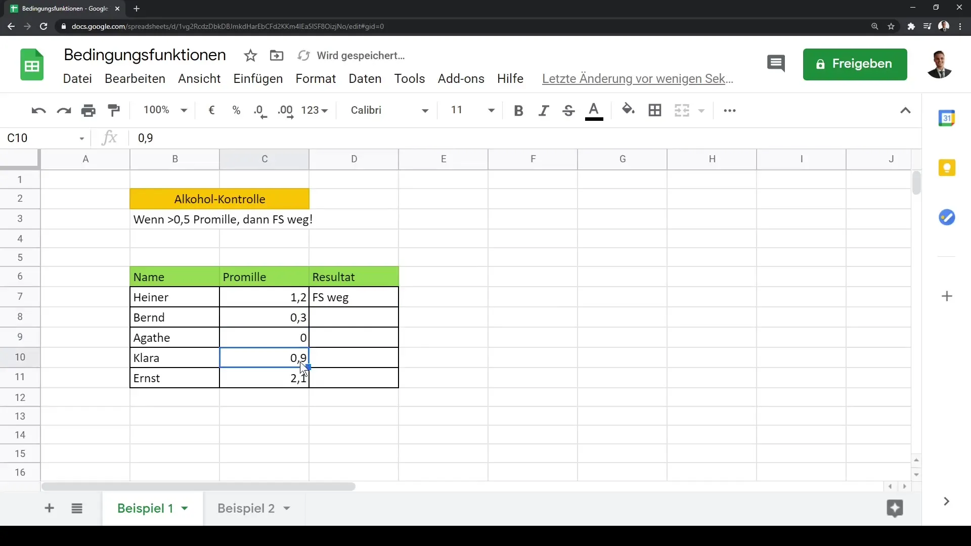 Introducción a las funciones condicionales en Google Sheets