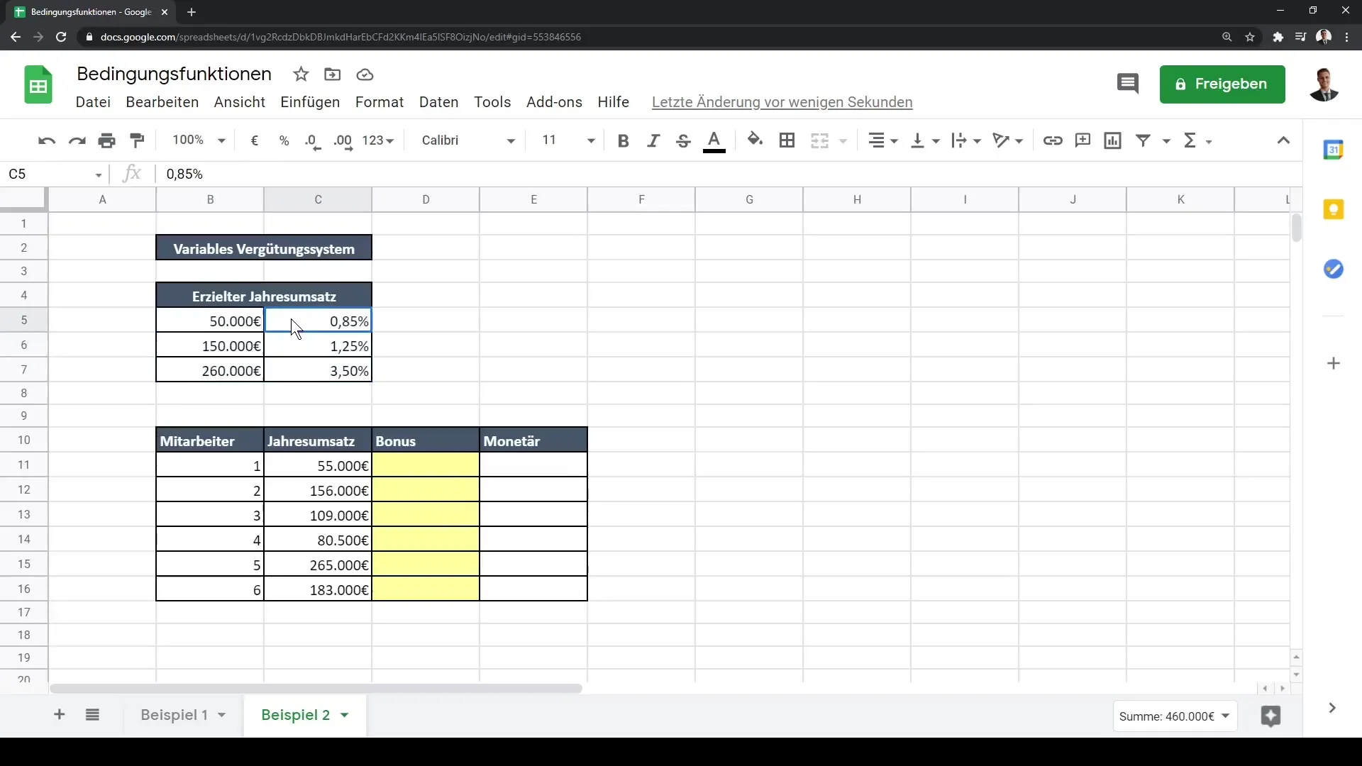 Introduction aux fonctions conditionnelles dans Google Sheets