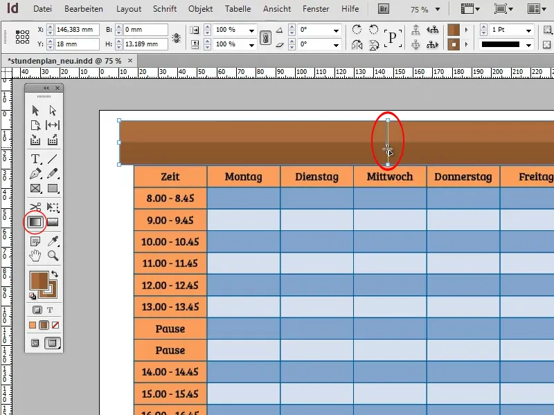 Utwórz plan lekcji w programie Adobe InDesign.