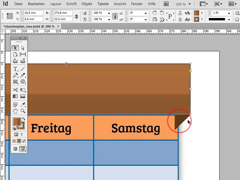 Utwórz plan lekcji w programie Adobe InDesign.