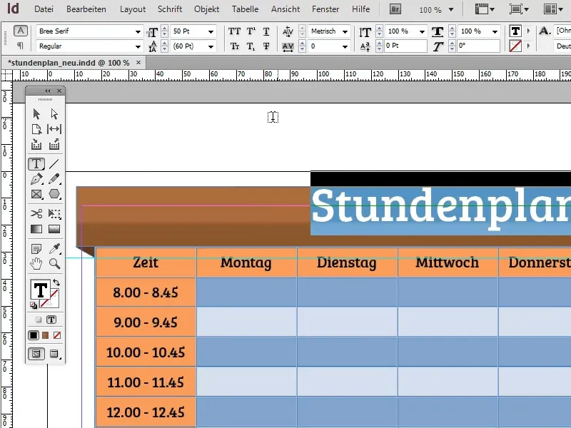 Tworzenie planu lekcji w programie Adobe InDesign