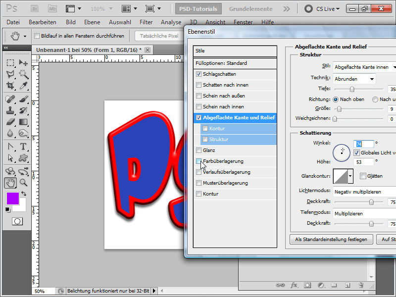 Logótipo com vários efeitos de flash