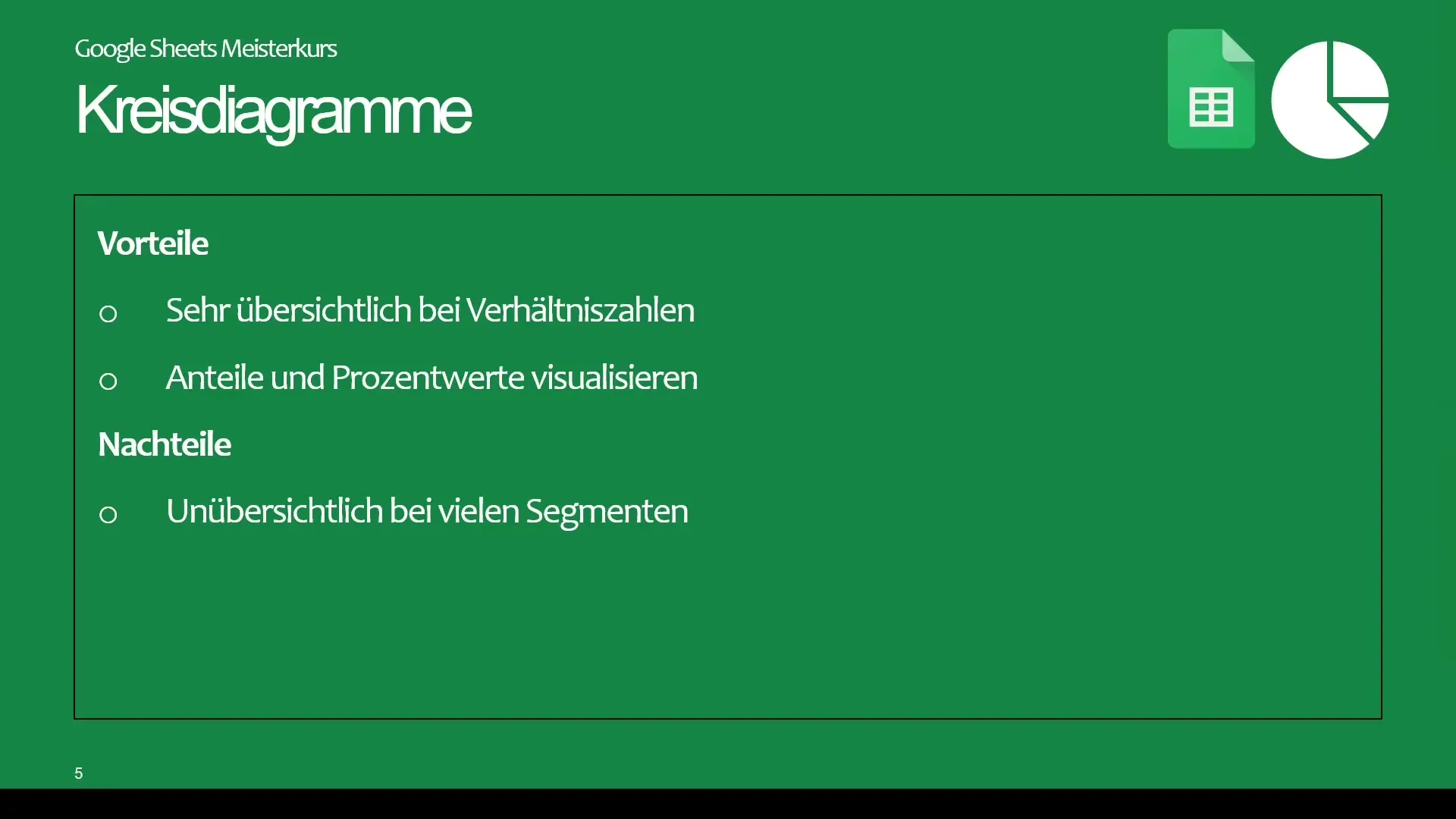 Google Sheets - Elegir el tipo de visualización adecuado