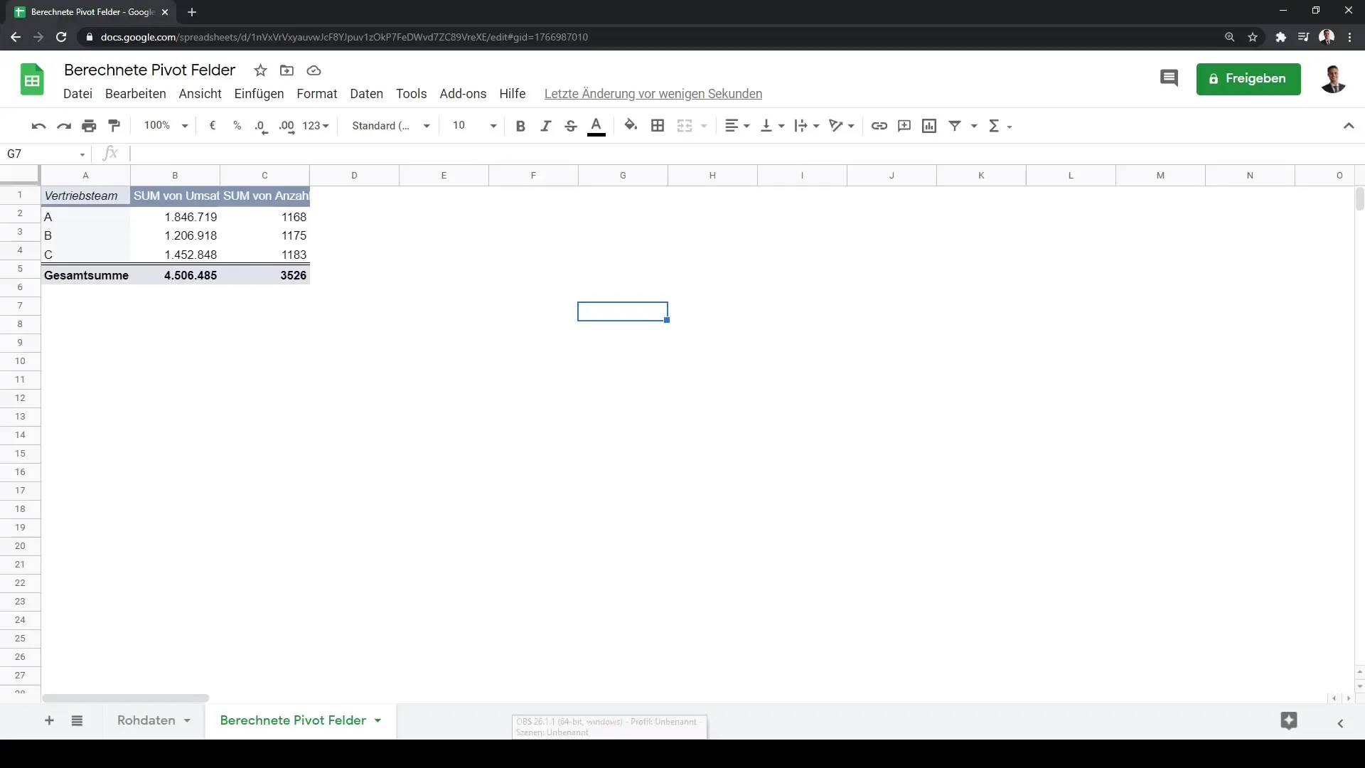 Analyses sur mesure avec des champs calculés dans Google Sheets